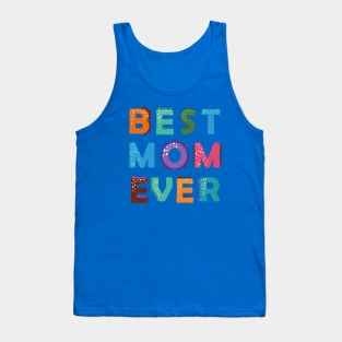 Best Mom Ever Dino Style Tank Top